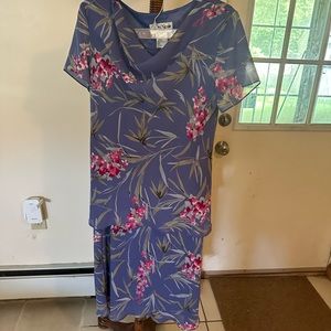 Floral dress with matching floral top size 10, Ronnie Nicole
